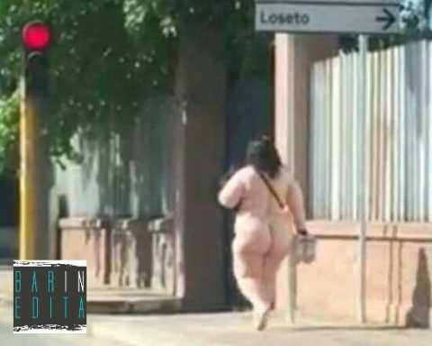 Bari, donna passeggia tutta nuda su corso Alcide De Gasperi: video